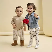 Okie Dokie Baby Girls Denim Lightweight Puffer Jacket