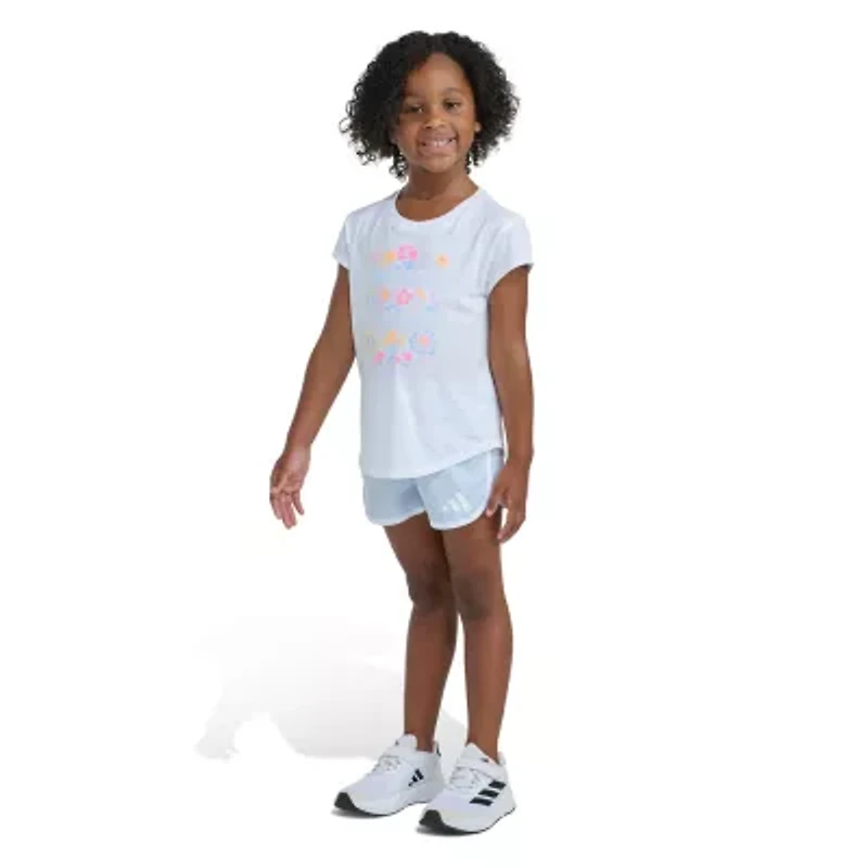 adidas Toddler Girls 2-pc. Short Set
