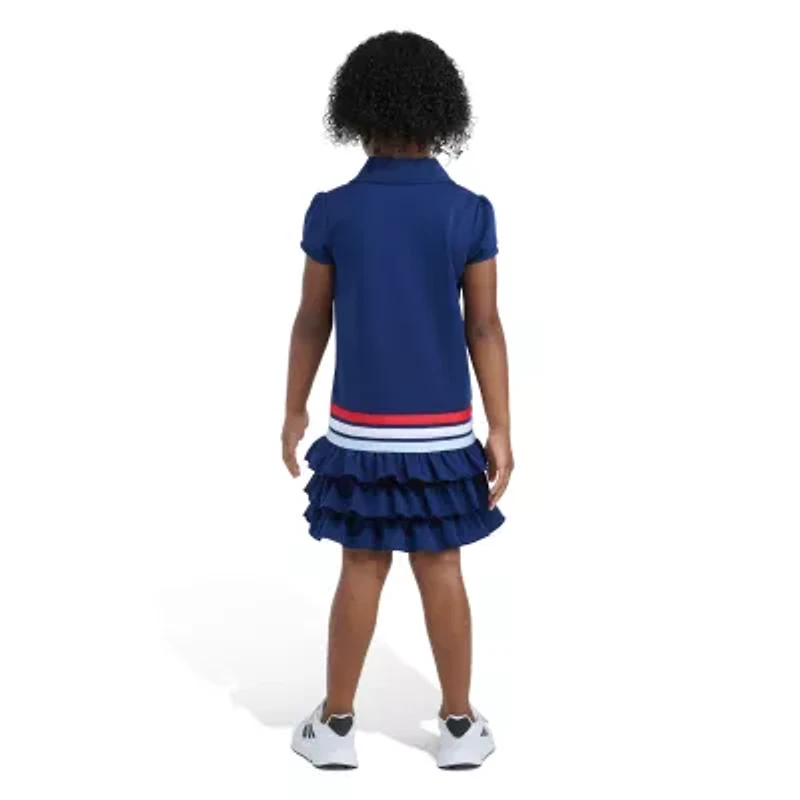 adidas Toddler Girls Short Sleeve Cap T-Shirt Dress