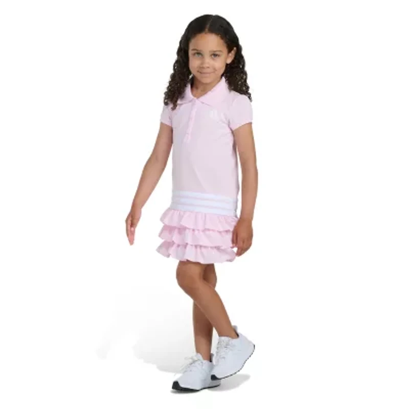 adidas Little Girls Short Sleeve T-Shirt Dress
