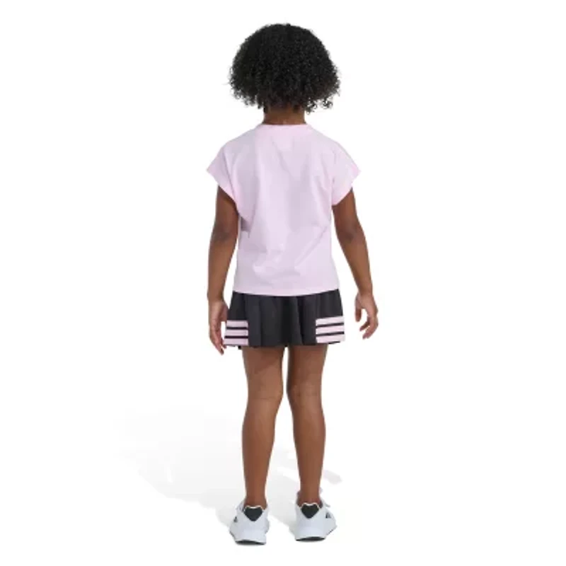 adidas Little Girls 2-pc. Skort Set