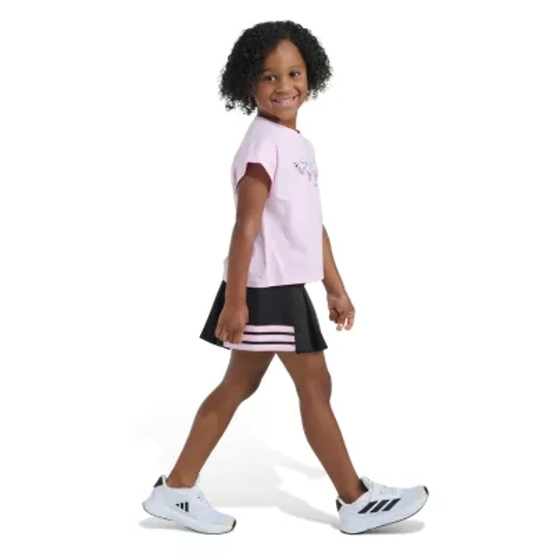 adidas Little Girls 2-pc. Skort Set