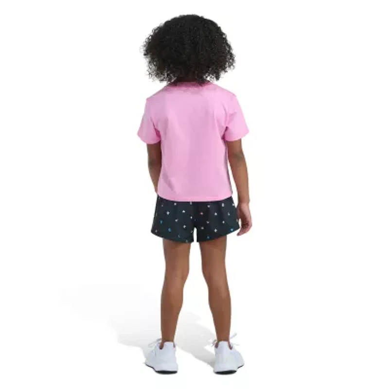 adidas Little Girls 2-pc. Short Set