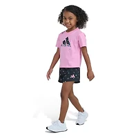 adidas Little Girls 2-pc. Short Set