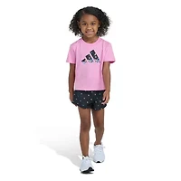 adidas Little Girls 2-pc. Short Set