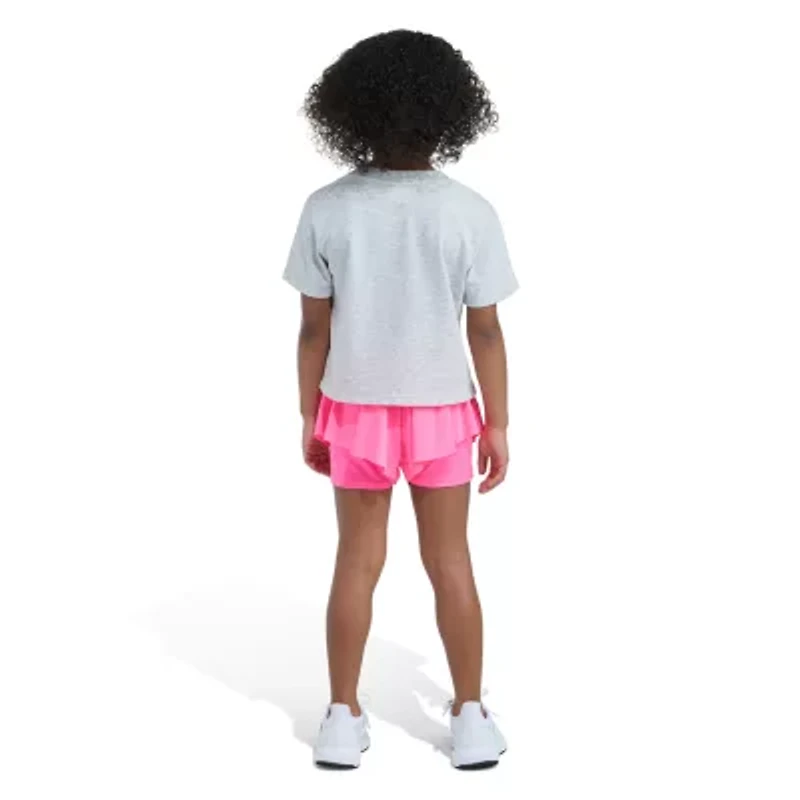adidas Little Girls 2-pc. Short Set