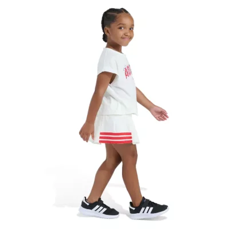 adidas Little Girls 2-pc. Skort Set