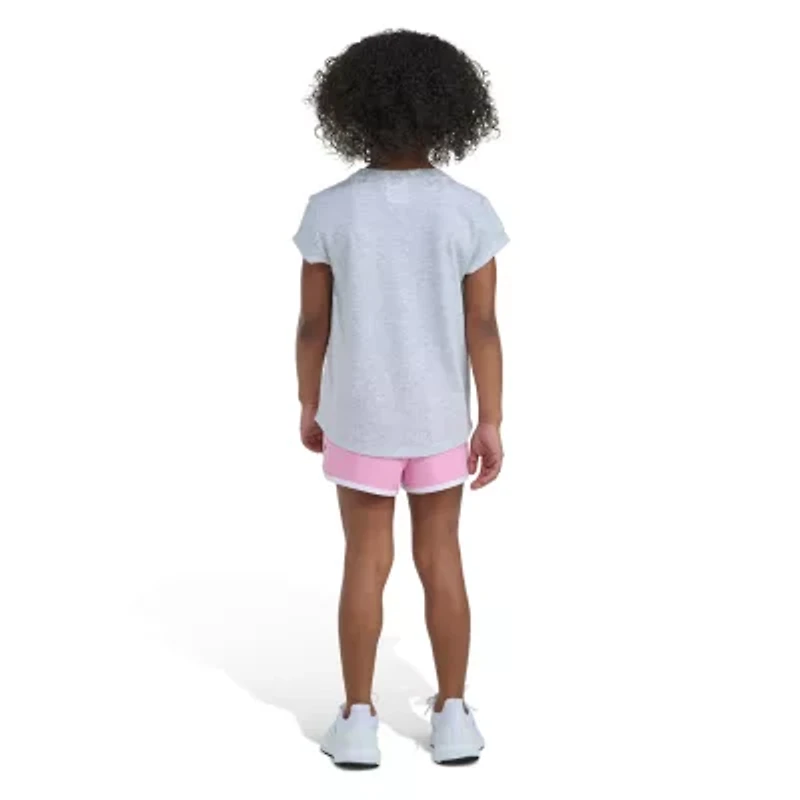 adidas Little Girls 2-pc. Short Set