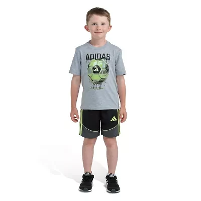 adidas Little Boys 2-pc. Short Set