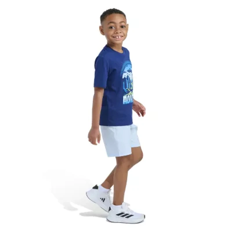 adidas Little Boys 2-pc. Short Set