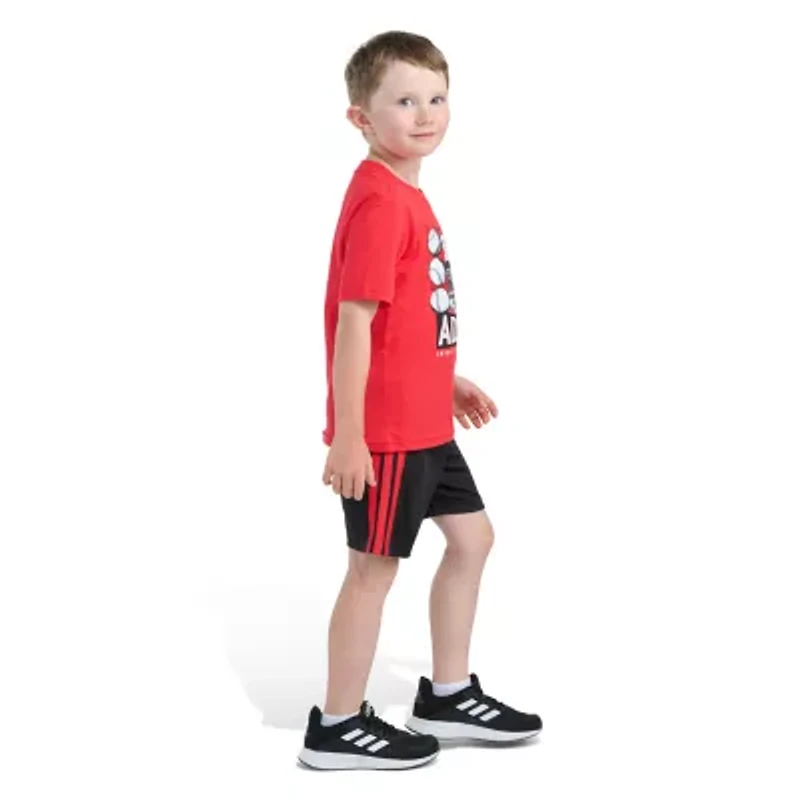 adidas Little Boys 2-pc. Short Set