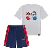 adidas Little Boys 2-pc. Short Set