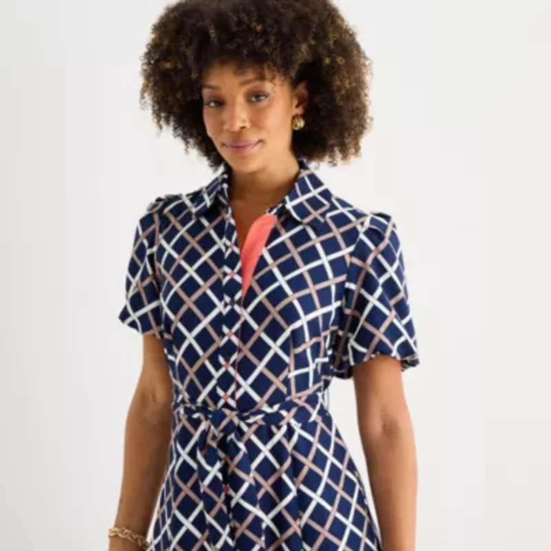 52seven Womens Short Sleeve Maxi Dress