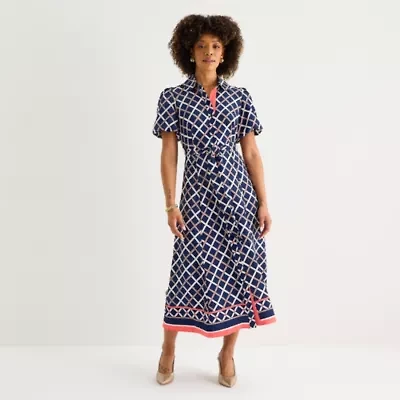 52seven Womens Short Sleeve Maxi Dress