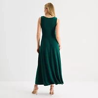 Sandra Darren Womens Sleeveless Maxi Dress