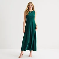 Sandra Darren Womens Sleeveless Maxi Dress