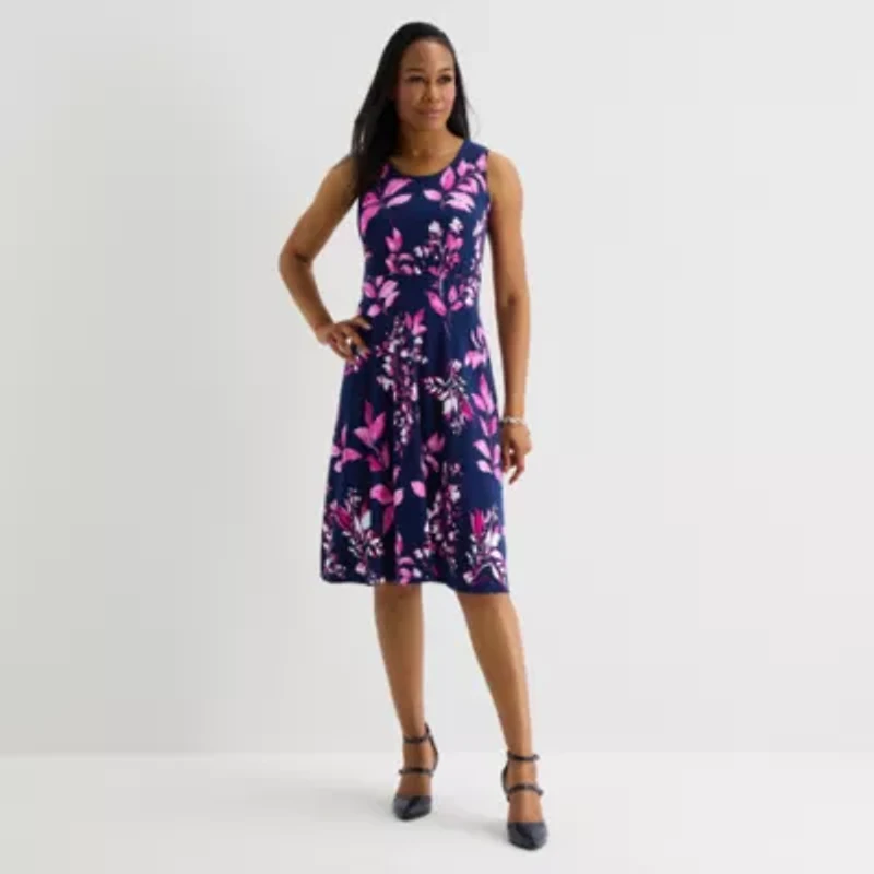 Studio 1 Womens Floral Jacket Dress