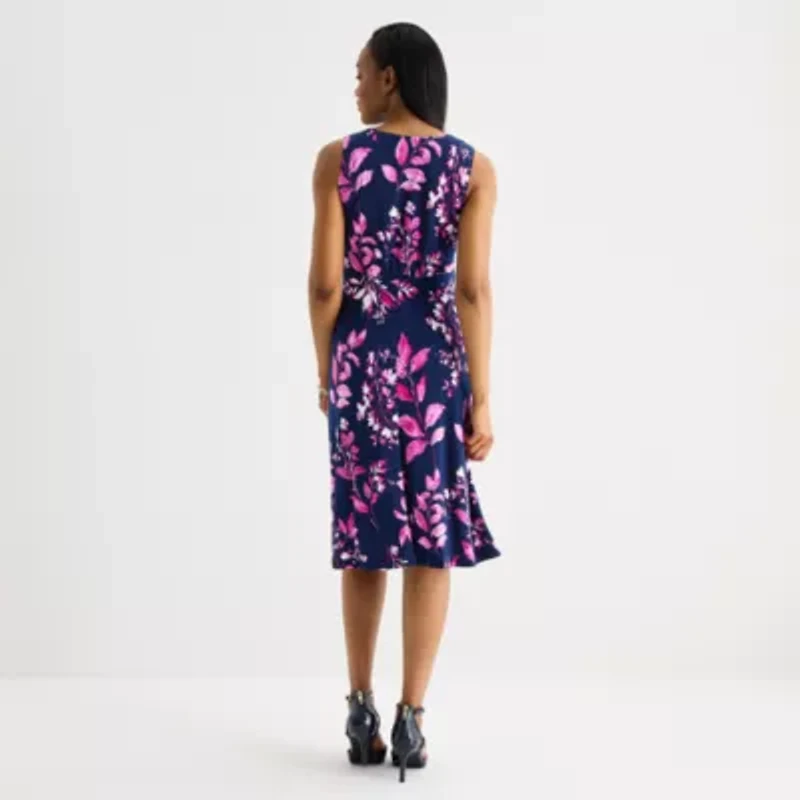 Studio 1 Womens Floral Jacket Dress