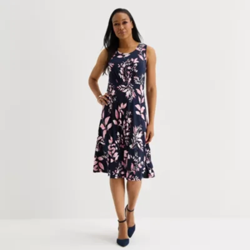 Studio 1 Womens Floral Jacket Dress
