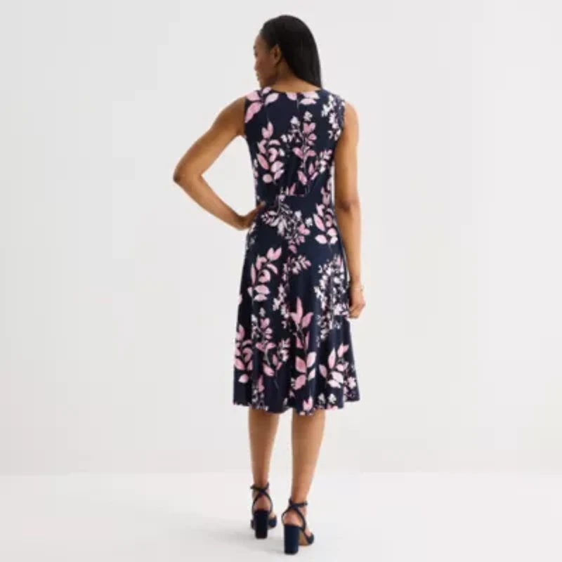 Studio 1 Womens Floral Jacket Dress