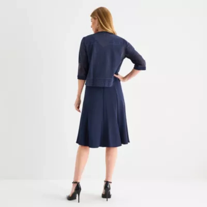 Maya Brooke Womens Jacket Dress