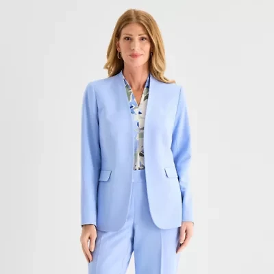 Black Label by Evan-Picone Womens Petite Classic Fit Suit Jacket