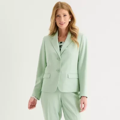 Black Label by Evan-Picone Womens Classic Fit Suit Jacket