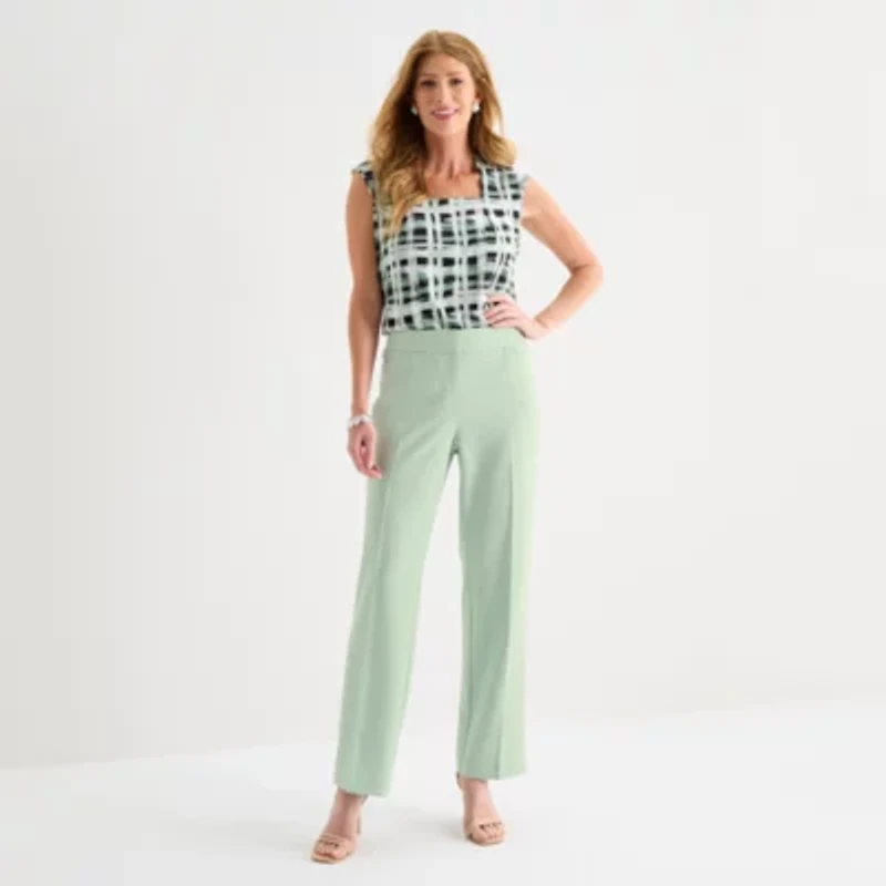 Black Label by Evan-Picone Womens Straight Trouser