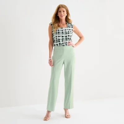 Black Label by Evan-Picone Womens Straight Trouser