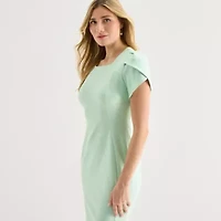 Marc New York Womens Short Sleeve Sheath Dress