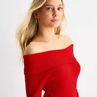 Forever 21 Womens Juniors Long Sleeve Midi Sweater Dress