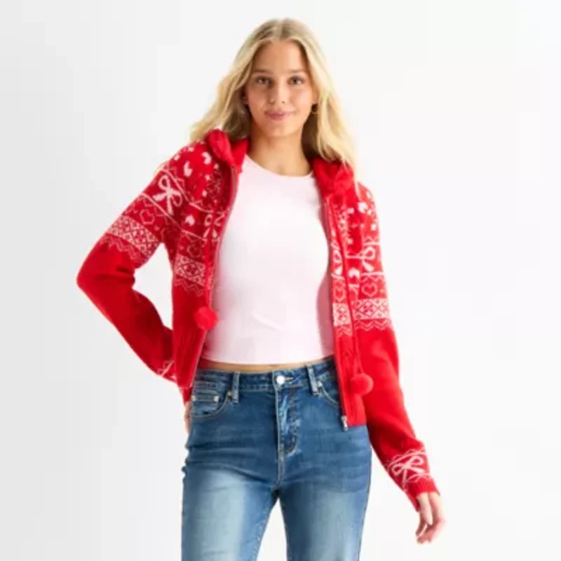 Forever 21 Juniors Womens Hooded Long Sleeve Pullover Sweater