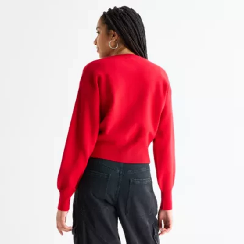 Forever 21 Juniors Womens Crew Neck Long Sleeve Pullover Sweater