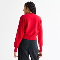 Forever 21 Juniors Womens Crew Neck Long Sleeve Pullover Sweater