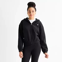 Juicy By Couture Womens Long Sleeve Fleece Zipper Hoodie