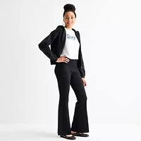 Juicy By Couture Womens Mid Rise 29 1/2" Flare Juniors Full Length Leggings