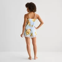 Ambrielle Womens Satin V-Neck Sleeveless 2-pc. Pajama Sets