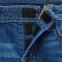 Thereabouts Little & Big Kid Girls Adaptive Adjustable Waist Easy-on + Easy-off Midi Short