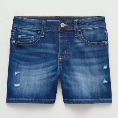 Thereabouts Little & Big Kid Girls Adaptive Adjustable Waist Easy-on + Easy-off Midi Short