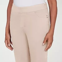 Alfred Dunner Saratoga Springs Womens Straight Pull-On Pant