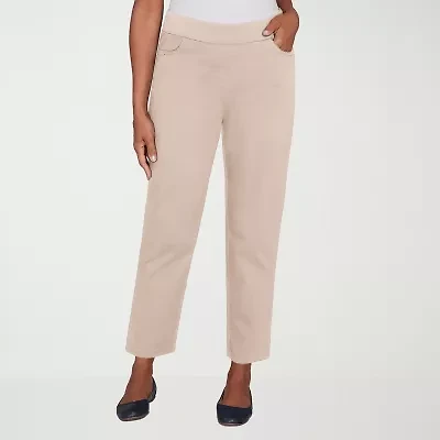 Alfred Dunner Saratoga Springs Womens Straight Pull-On Pant