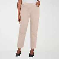 Alfred Dunner Saratoga Springs Womens Straight Pull-On Pant