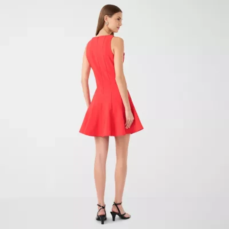 RM Rebecca Minkoff Womens Sleeveless Fit + Flare Dress