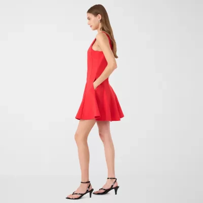 RM Rebecca Minkoff Womens Sleeveless Fit + Flare Dress