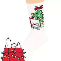 Unisex Adult 1 Pair Peanuts Snoopy Crew Socks