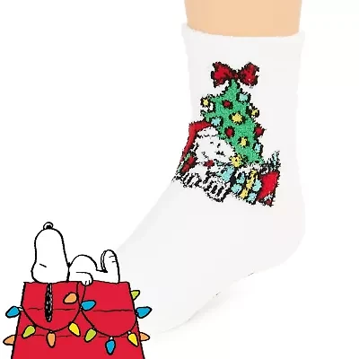 Unisex 1 Pair Toddler Peanuts Snoopy Crew Socks