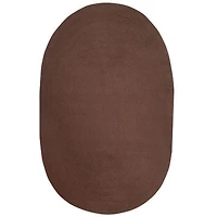 Better Trends Country Solid Braided Reversible Indoor Oval Area Rug