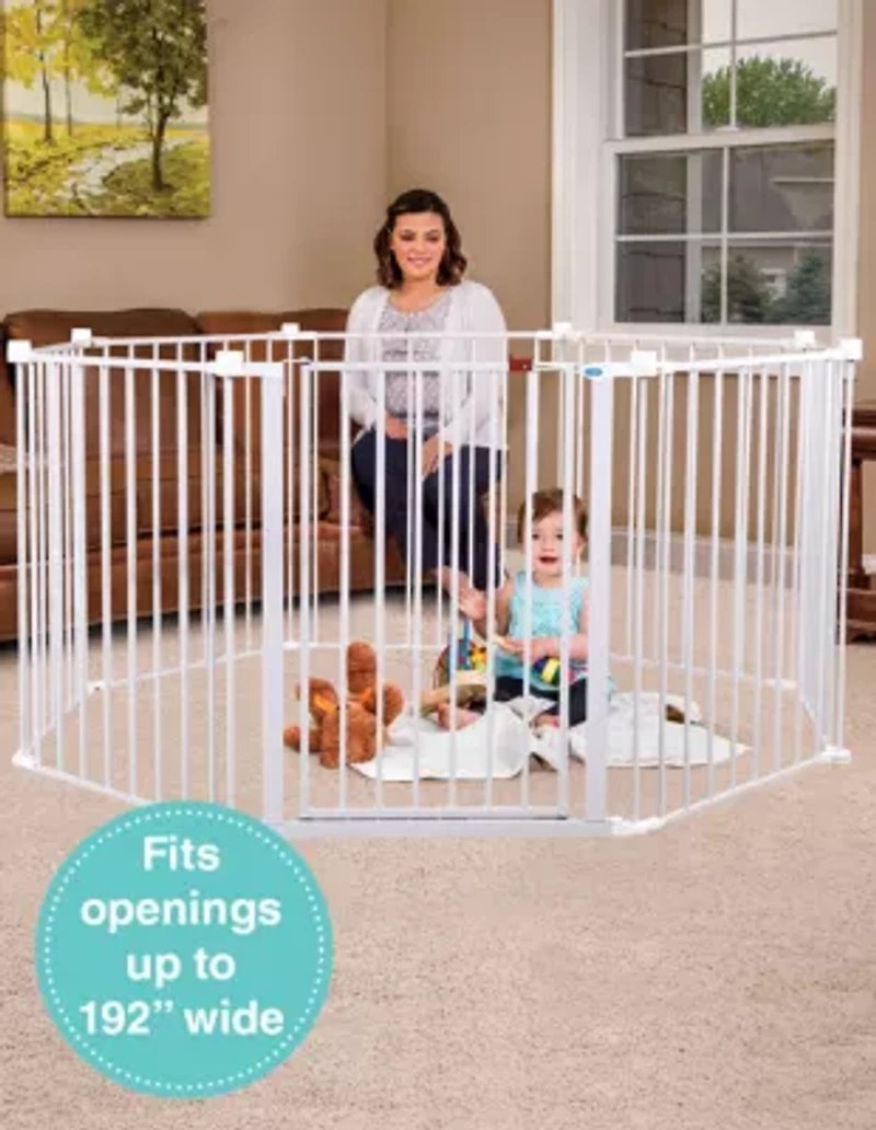 Regalo 4-IN-1 Play Yard Configurable Metal Safety Gate