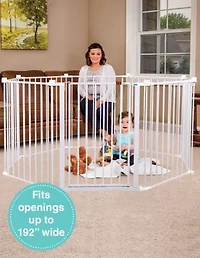 Regalo 4-IN-1 Play Yard Configurable Metal Safety Gate