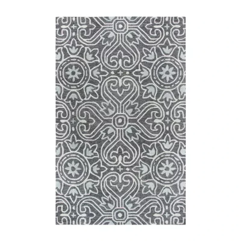 Rizzy Home Opulent Collection Maya Medallion Rectangular Rugs